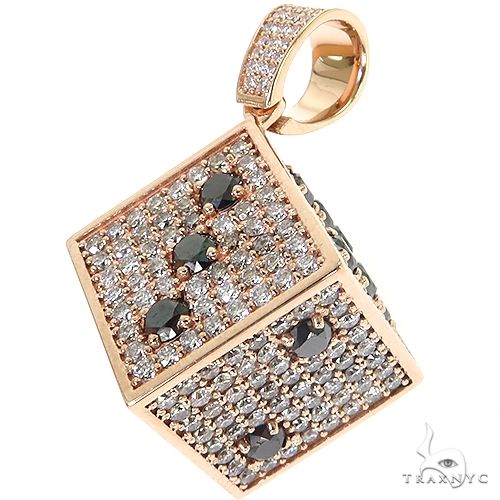 Custom Made Dice Diamond Pendant 68780 - Image 3