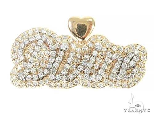 Custom Made Divine Diamond Name Pendanta 66068 - Image 1