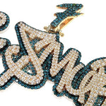 Custom Made Double Layer Name Pendant 66938 - Image 3