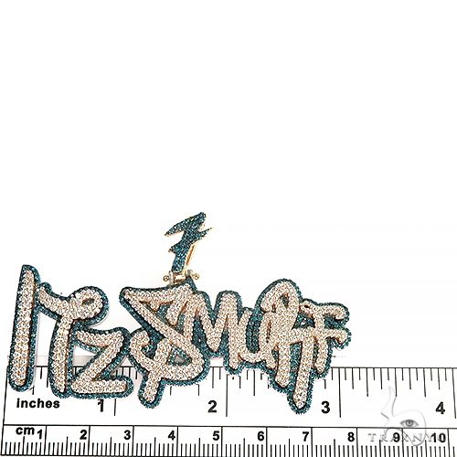 Custom Made Double Layer Name Pendant 66938 - Image 5