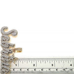 Custom Made Double Plate Name Pendant 66820 - Image 6