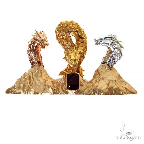 Custom Made Dragon Gemstone Pendant 68517 - Image 1