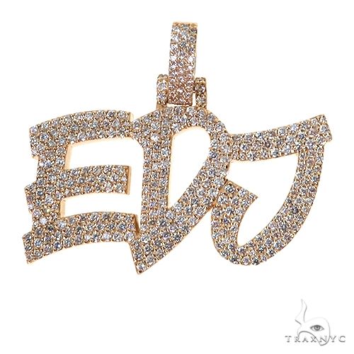 Custom Made 'EDJ' Diamond Pendant 67596 - Image 1
