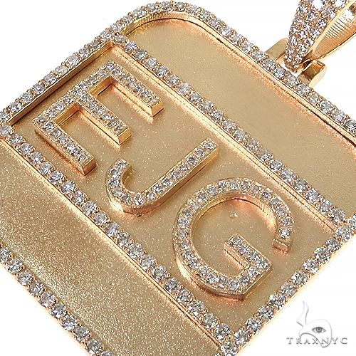 Custom Made EJG Diamond Pendant 68065 - Image 3