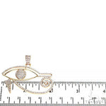 Custom Made Eye Of Horus Diamond Pendant 67452 - Image 5