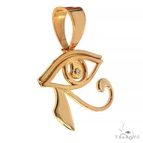 Custom Made Eye Of Horus Gold Plated Pendant 66706 - Image 2