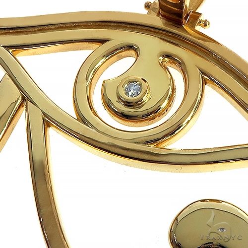 Custom Made Eye Of Horus Gold Plated Pendant 66706 - Image 4