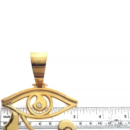 Custom Made Eye Of Horus Gold Plated Pendant 66706 - Image 5