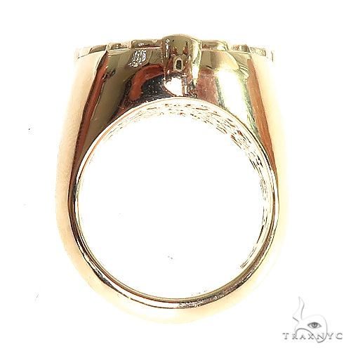 14K Gold Custom Made 'Eye of Providence' Diamond Ring, photo 5 of 6