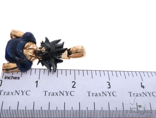 Custom Made Goku Anime Manga Character Solid Gold Pendant 64568 - Image 7