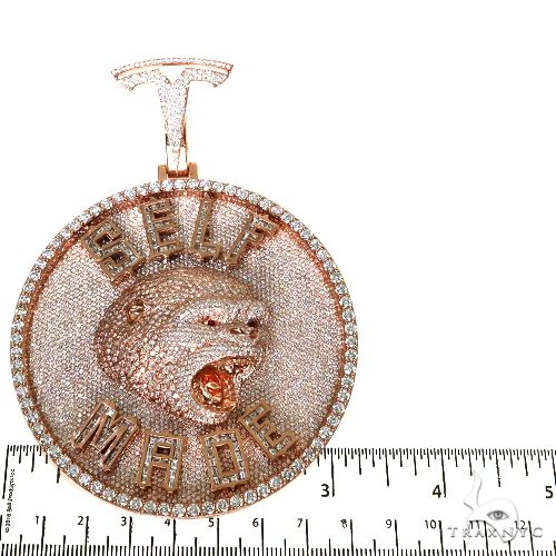 Custom Made Gorilla Diamond Pendant 67614 - Image 6