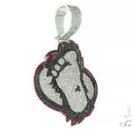 Custom Made Gorilla FootPrint Pendant 66203 - Image 2