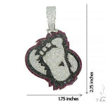 Custom Made Gorilla FootPrint Pendant 66203 - Image 5