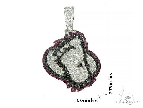 Custom Made Gorilla FootPrint Pendant 66203 - Image 5