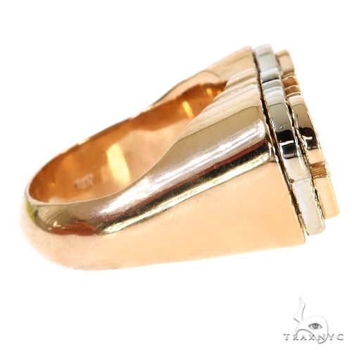 14K Gold Custom Made Graphic Prints Ring, photo 3 of 6