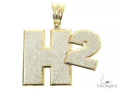 Custom Made H2 Diamond Pendant 65858 - Image 1