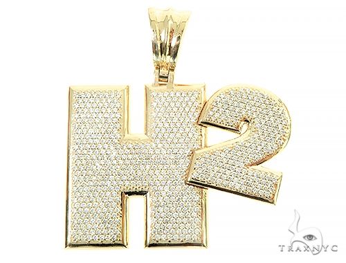Custom Made H2 Diamond Pendant 65858 - Image 1
