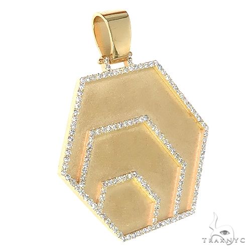 Custom Made Hex Diamond Pendant 66652 - Image 2