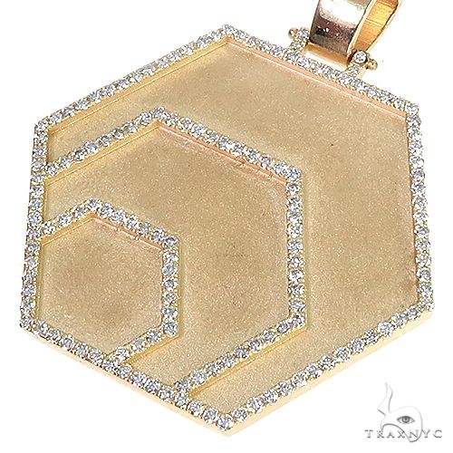 Custom Made Hex Diamond Pendant 66652 - Image 4