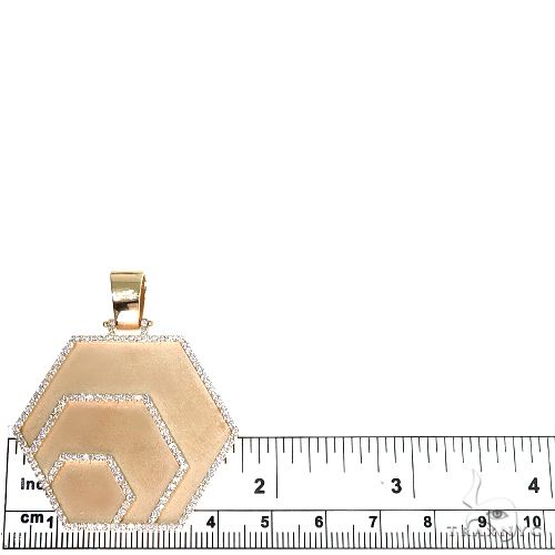 Custom Made Hex Diamond Pendant 66652 - Image 5
