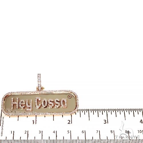 Custom Made 'Hey Cossa' Diamond Pendant 67466 - Image 5