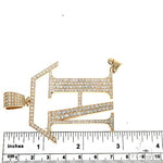 Custom Made Home Health Care Logo Diamond Pendant 67195 - Image 7