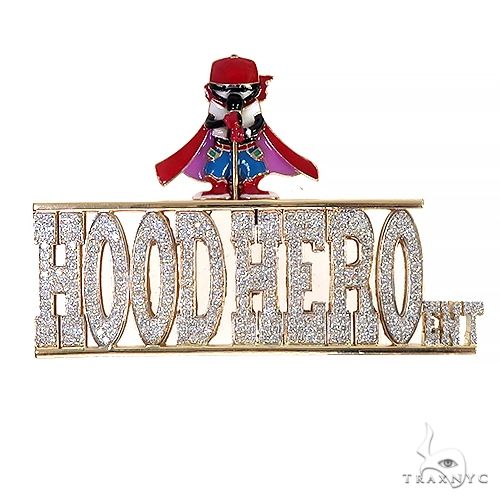 Custom Made Hood Hero Ent. Diamond Pendant 66692 - Image 1