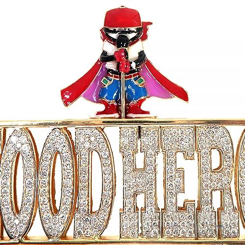 Custom Made Hood Hero Ent. Diamond Pendant 66692 - Image 4