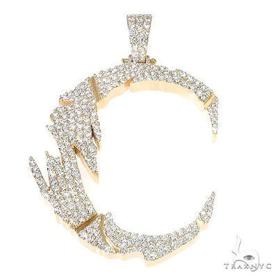 Custom Made Initial 'C' Diamond Pendant 67063 - Image 1