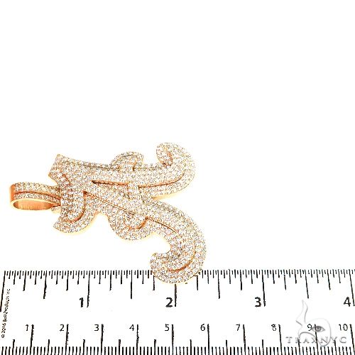 14K Gold Custom Made Initial Diamond Pendant, photo 6 of 6