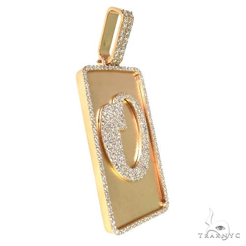 10K Gold Custom Made Initial Diamond Pendant, photo 2 of 6