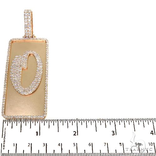 10K Gold Custom Made Initial Diamond Pendant, photo 5 of 6