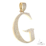Custom Made Initial 'G' Diamond Pendant 67183 - Image 2