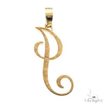 Custom Made Initial 'J' Diamond Pendant 67344 - Image 4