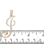 Custom Made Initial 'J' Diamond Pendant 67344 - Image 5
