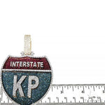 Custom Made InterState Diamond 'KP' Pendant 67467 - Image 4