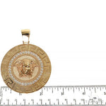 Custom Made Italian Medusa Head Diamond Pendant 68529 - Image 5