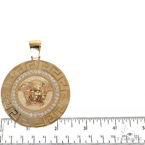 Custom Made Italian Medusa Head Diamond Pendant 68529 - Image 5