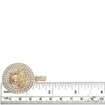 Custom Made Italian Medusa Head Diamond Round Pendant 66574 - Image 6