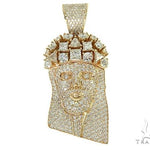 Custom Made Jesus Head With Big Diamonds on The Crown 66014 - Image 1