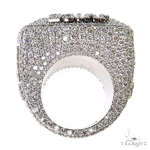 14K Gold Custom Made KB Diamond Ring, photo 5 of 5