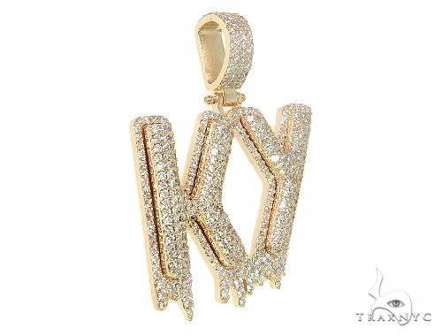 Custom Made KY Drip Diamond Pendant 66062 - Image 2