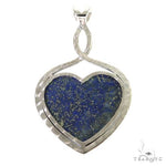 Custom Made Lapis Heart Pendant 67885 - Image 4