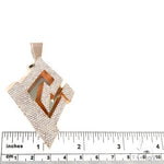 Custom Made Logo Design 'RIU' Diamond pendant 66763 - Image 4