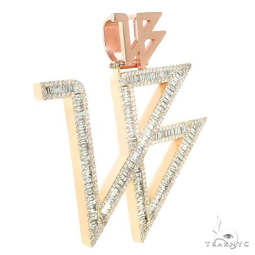 Custom Made Logo Diamond Pendant 66823 - Image 2