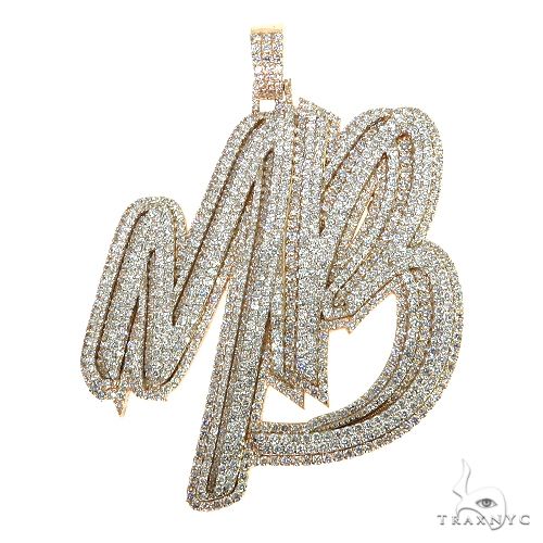 Custom Made 'MB' Diamond Pendant 67788 - Image 1