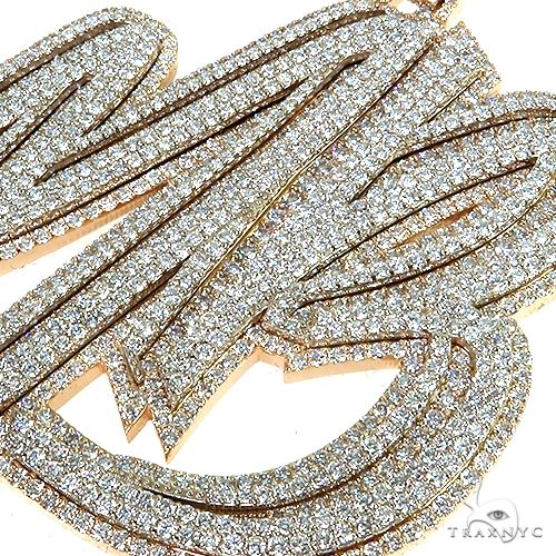 Custom Made 'MB' Diamond Pendant 67788 - Image 3