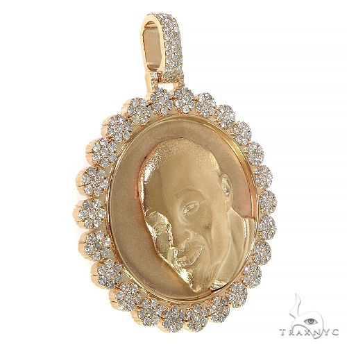 Custom Made Memorial Diamond Frame Pendant 67989 - Image 2