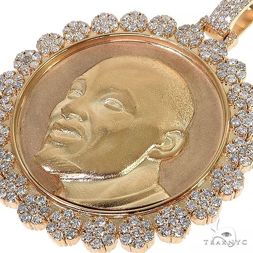 Custom Made Memorial Diamond Frame Pendant 67989 - Image 3