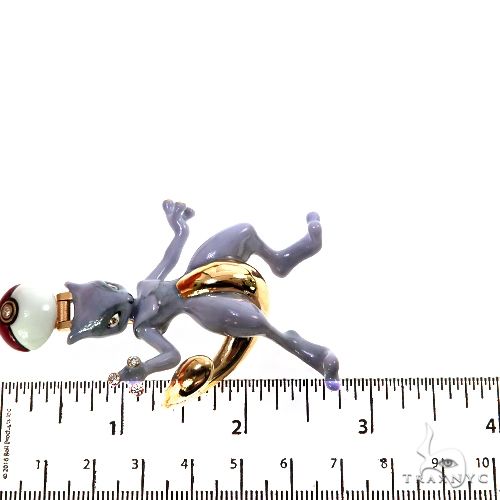 10K Gold Custom Made Mewtwo Pendant, photo 7 of 7